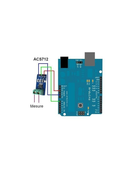 Sensor de corriente ACS712  20A DC y AC