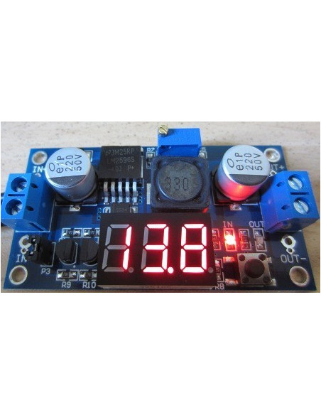 Convertidor DC DC  LM2596 Step Down Con Display