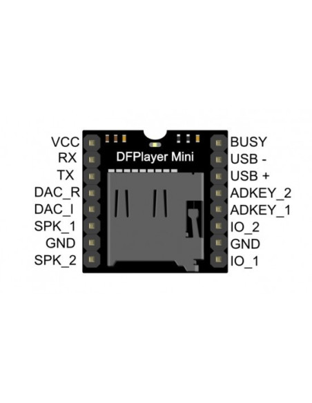 Reproductor de musica MP3 - TF -16P , DFplayer hasta 32G