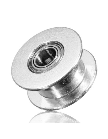 polea lisa GT2-6mm  con rodamiento - eje 5mm