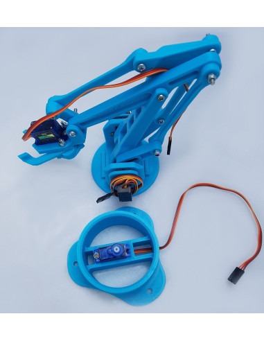 Kit  brazo Robotico en 3D con servos...