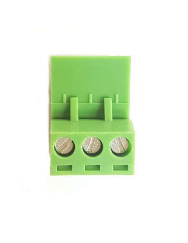 Bornera Enchufable 3 Pines, 90 Grados