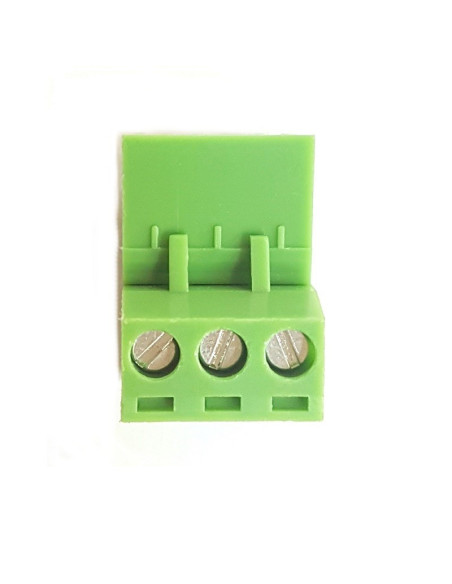 Bornera Enchufable 3 Pines, 90 Grados