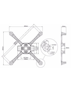 Chasis frame drone  DJI f450 2