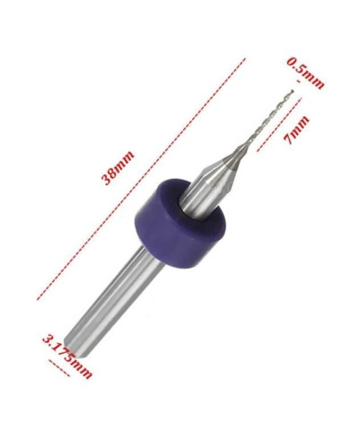 Broca Acero Rapido 0.5mm