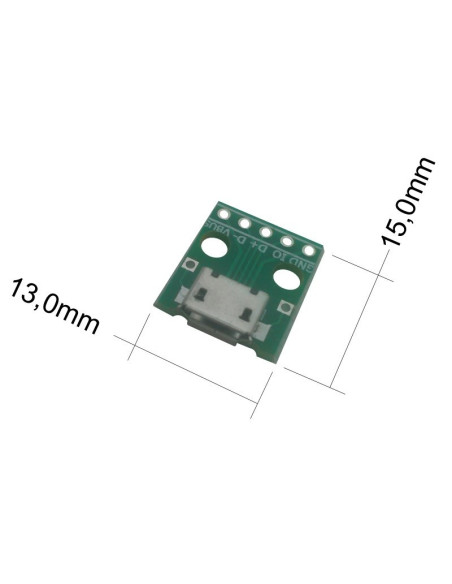 Conector  Micro USB hembra a pines