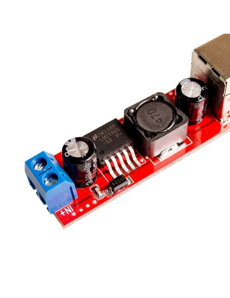 Reductor dc dc salida a doble usb 2.0