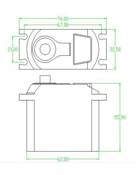Big Servo Digital de Alto Torque 60 Kg FT6560M