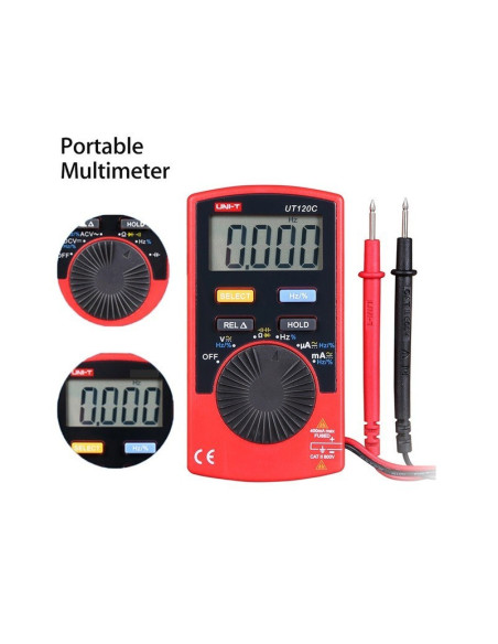 Multímetro Digital De Bolsillo Autorango Uni-t Ut120C