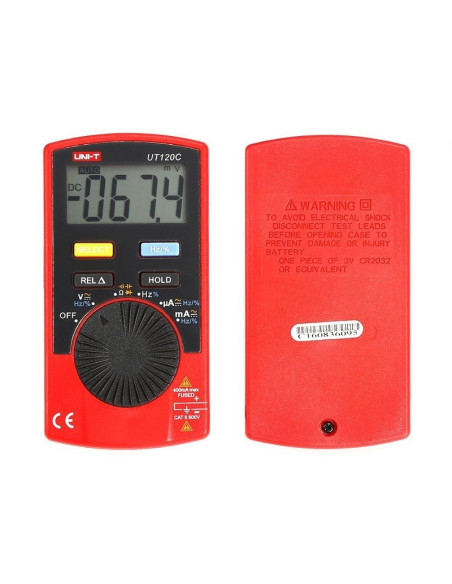 Multímetro Digital De Bolsillo Autorango Uni-t Ut120C