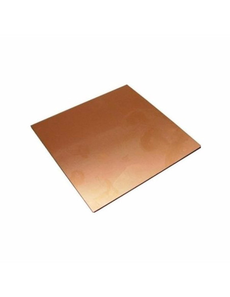 Baquela Virgen fibra de vidrio 20x20 doble cara en cobre