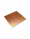 Baquela Virgen fibra de vidrio 20x20 doble cara en cobre