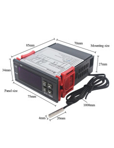 Termostato Digital Incubadora Stc1000 Con Sensor 2