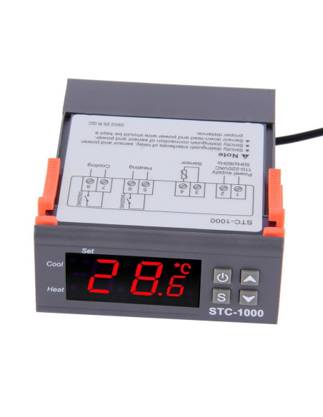 Termostato Digital Incubadora Stc1000 Con Sensor, 110v