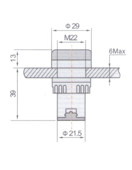 Indicador Led, Luz Piloto 110V, Verde