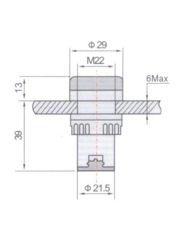 Indicador Led, Luz Piloto 22mm 110V,...