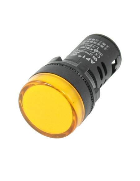 Indicador Led, Luz Piloto 22mm 110V, Amarillo