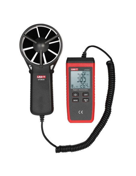Anemometro Digital UNI-T UT363S, Velocidad Y Temperatura del Viento