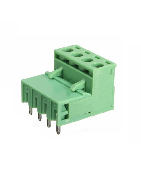 Bornera Enchufable 4 Pines, 90 Grados