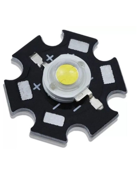 Led de Potencia 3W Blanco Con Disipador