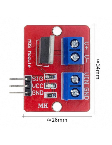 Modulo Mosfet Irf520 5A Driver, Pwm