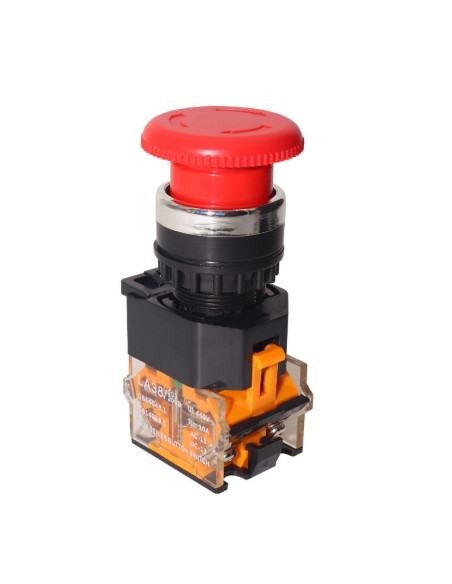 Botón Pulsador Parada de  Emergencia 440V 10A