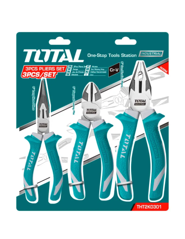 Juego de Alicates 3 Piezas Total  THT220301