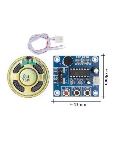 Modulo Grabación Sonido Voz ISD1820...