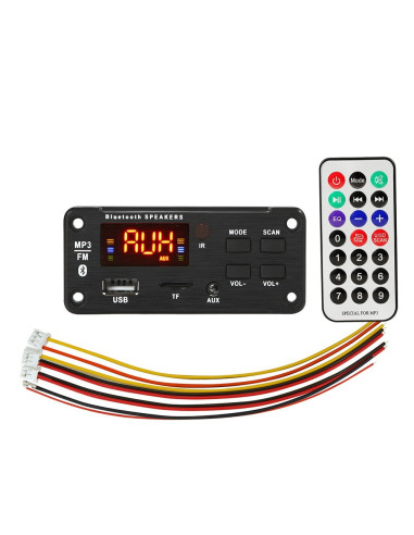 Modulo Reproductor Bluetooth, Mp3, Usb y Radio Decodificador 12v