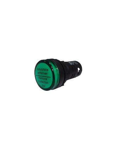 Indicador Led, Luz Piloto 22mm 12~48VDC, Verde