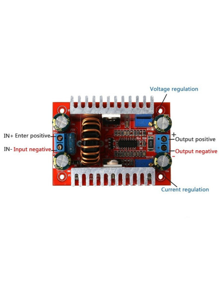 Elevador DC DC 400W  15A Step Up 7V-50V/10-60V Booster