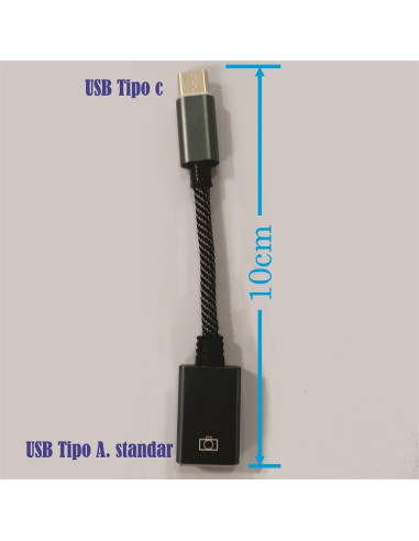 Cable OTG, USB A Tipo C
