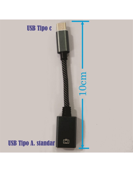 Cable OTG, USB A Tipo C