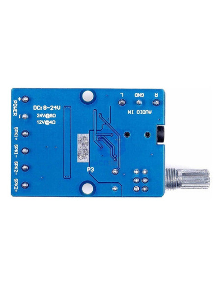 Amplificador Estéreo  AP3015  2x20w, Con Entrada Auxiliar De 3.5mm