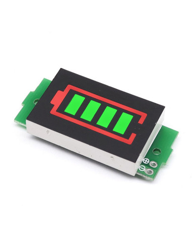 Modulo Indicador de Carga 1s~8s,  Baterías litio, lipo, li-ion