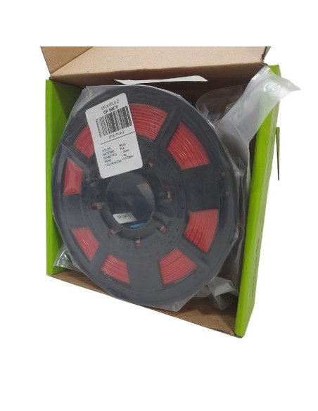 Filamento PLA 1.75mm ROJO, 1Kg