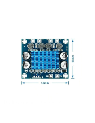 Amplificador Estéreo TPA3110 2X30W,...