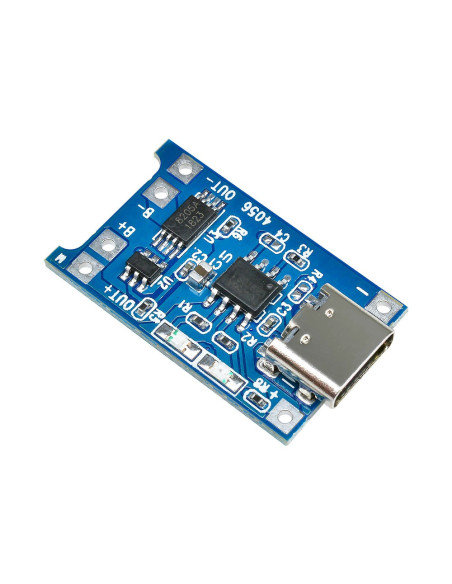 Modulo cargador bateria de litio por USB con Proteccion BMS TP4056