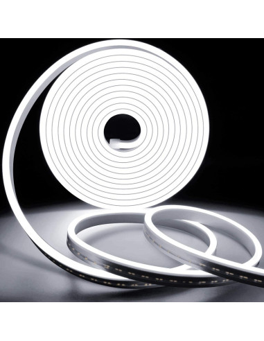 Cinta Led Neon Flexible Blanco Frio,...