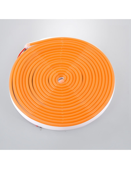 Cinta Led Neon Flexible Naranja, Rollo 5m 12v