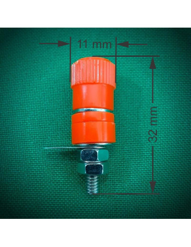 Jack Hembra Banana Para Chasis Rojo