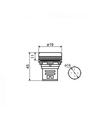 Indicador Led, Luz Piloto 16mm...