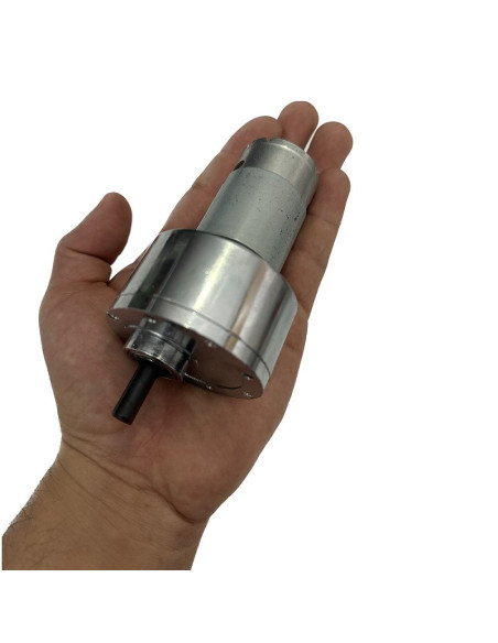 Motorreductor 12V 50RPM, 40Kg.Cm Piñonera Metálica