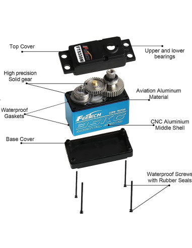 Servo Digital  Torque 35 Kg/cm...