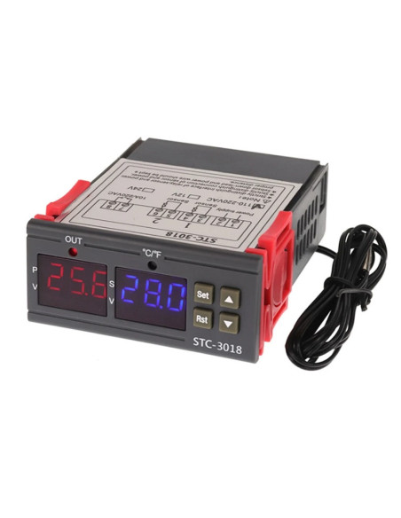 Control de Temperatura STC 3018, Termostato Digital 110v