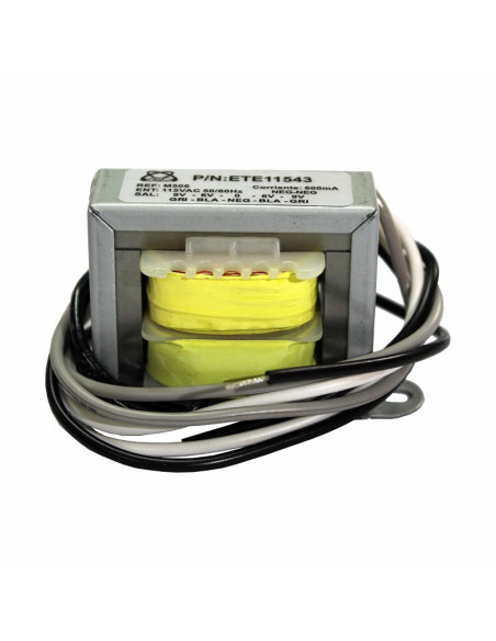 Transformador de Voltaje 115VAC 9-9 0 6-6, 600mA, M-506