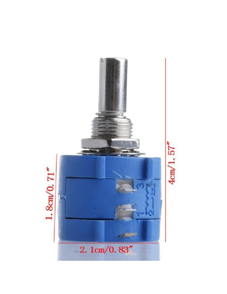 Potenciómetro 100K 10 Vueltas 3590S, Precisión Industrial referencia 3590S-2-104L