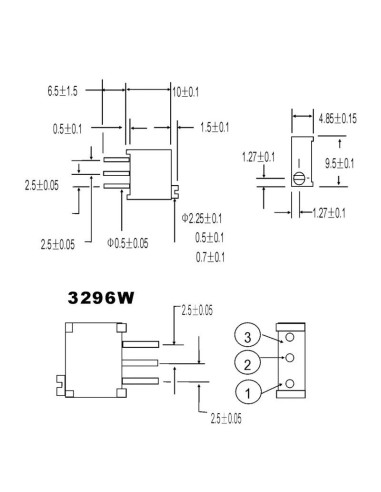 Trimmer Cuadrado 3296 503 50k