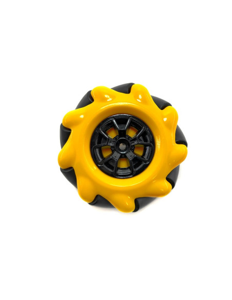 Llanta Omnidireccional 60mm Derecha, para motorreductor amarillo