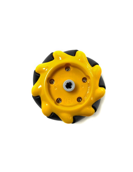 Llanta Omnidireccional 60mm Derecha, para motorreductor amarillo
